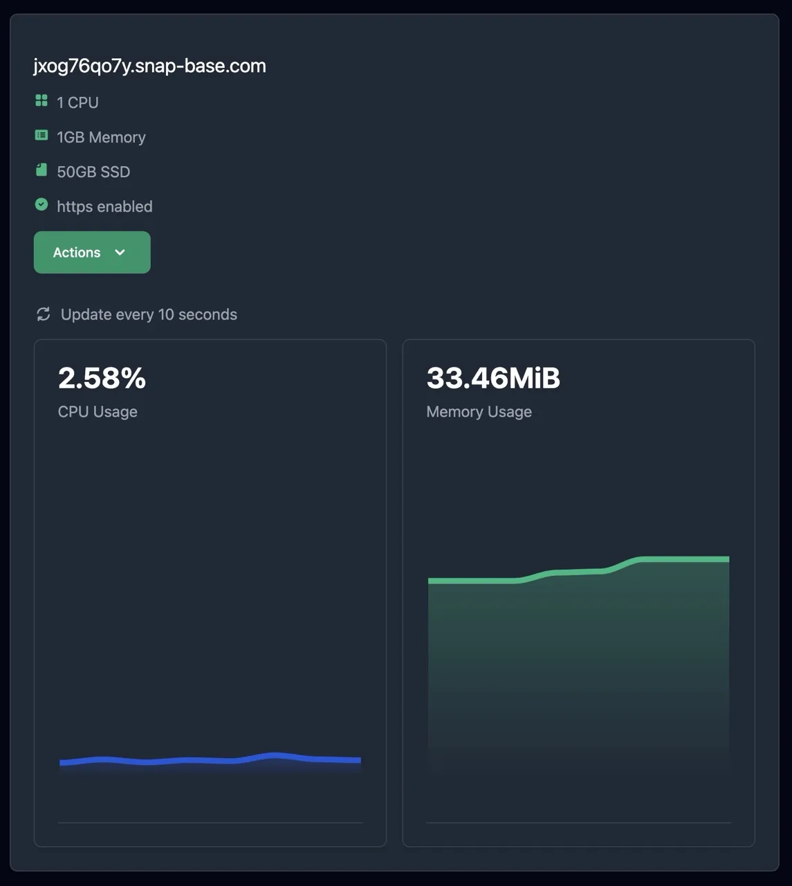 Live deployment